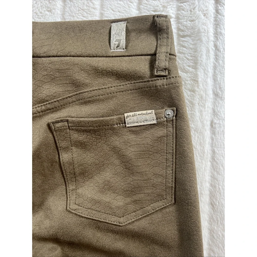7 For All Mankind Womens Snake Print Skinny Jeans‎ size 25 NWOT